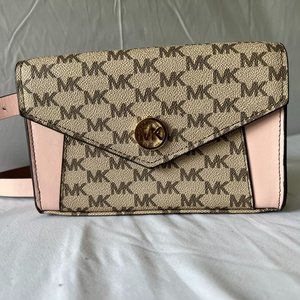 Michael Kors Waist Wallet, L/XL, Pink/Cream